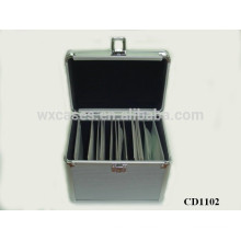 100 CD disks aluminum CD case with ABS panel skin wholesales from China manufacturer